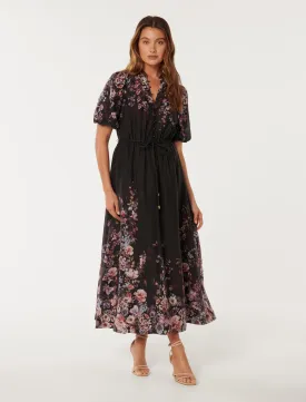 Adele Printed Midi Dress