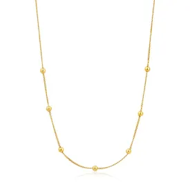 Ania Haie Modern Beaded Necklace - Gold