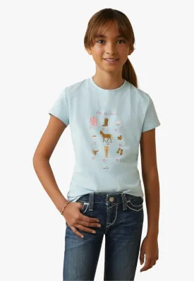 Ariat Girls Youth Time To Show T-Shirt