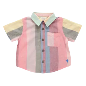 Baby Boys Jack Shirt - Multi Wide Stripe