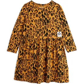 Basic Leopard Long Sleeve Dress by Mini Rodini