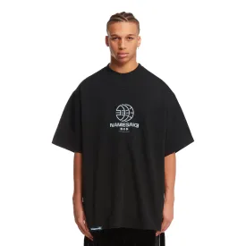 Black Cotton Logo T-Shirt