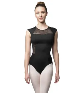 Bloch - Mesh Zip Cap Sleeve Leotard