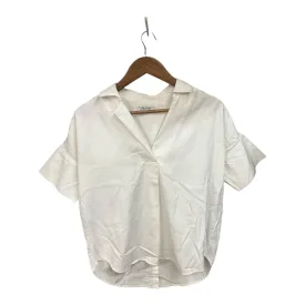 Blouse Short Sleeve By Madewell In White, Size: Xxs