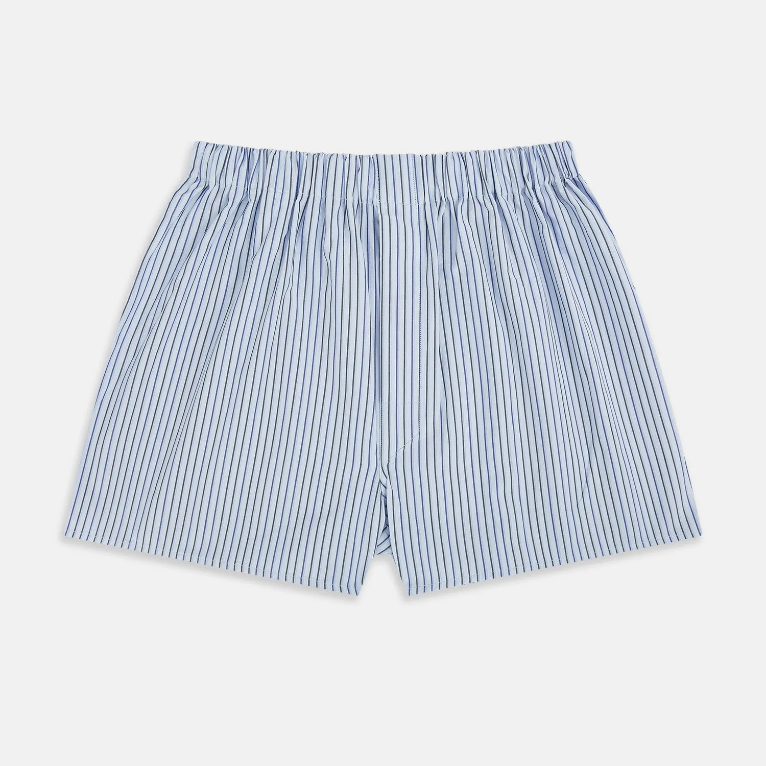 Blue Multi Stripe Godfrey Boxer Shorts