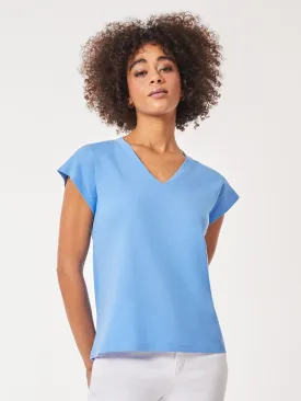 Cap Sleeve V-Neck Top