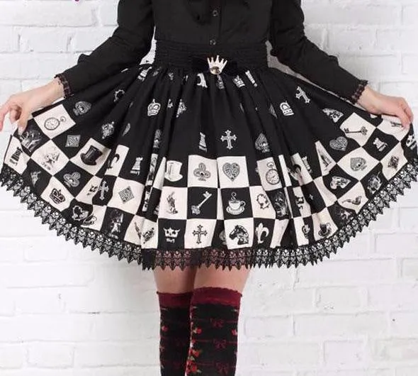 Checkered Chess Skirt