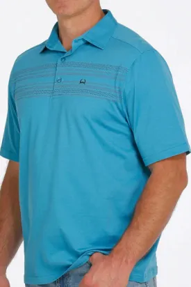 Cinch Mens Arena Flex Polo - Blue