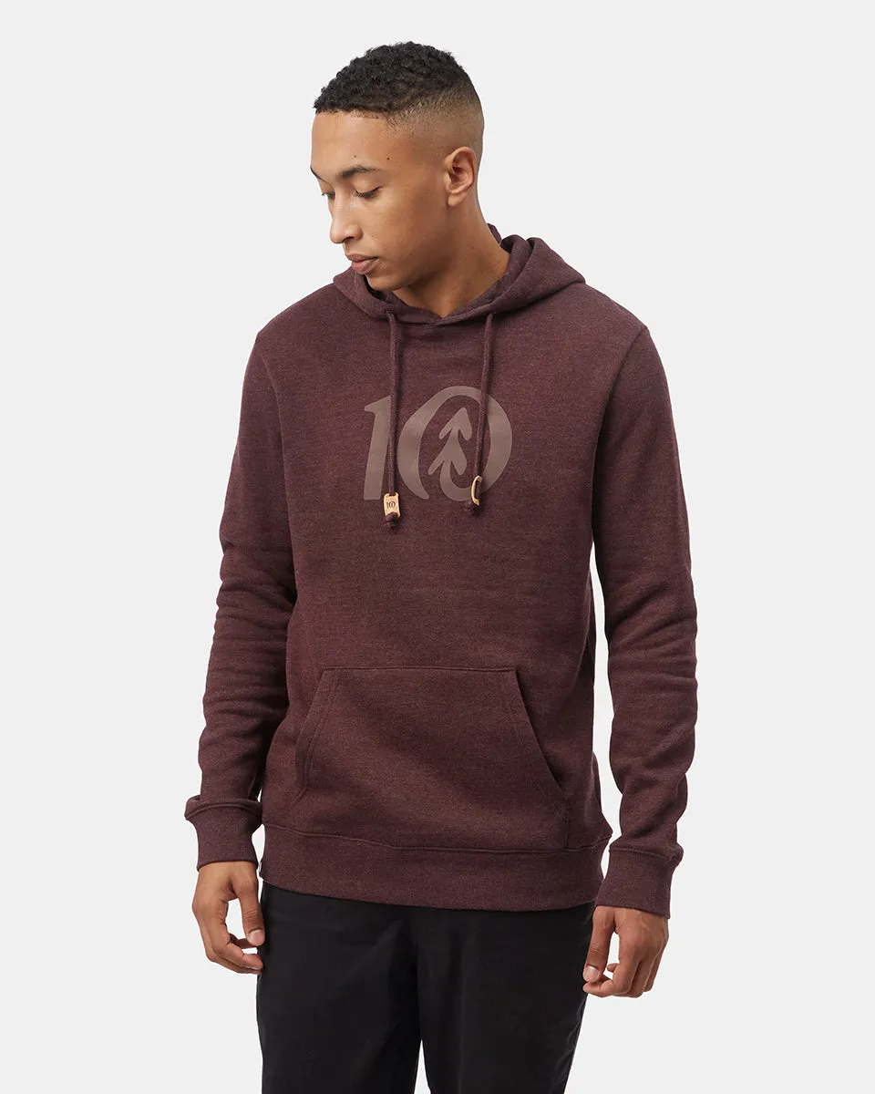 Flocked Logo Hoodie