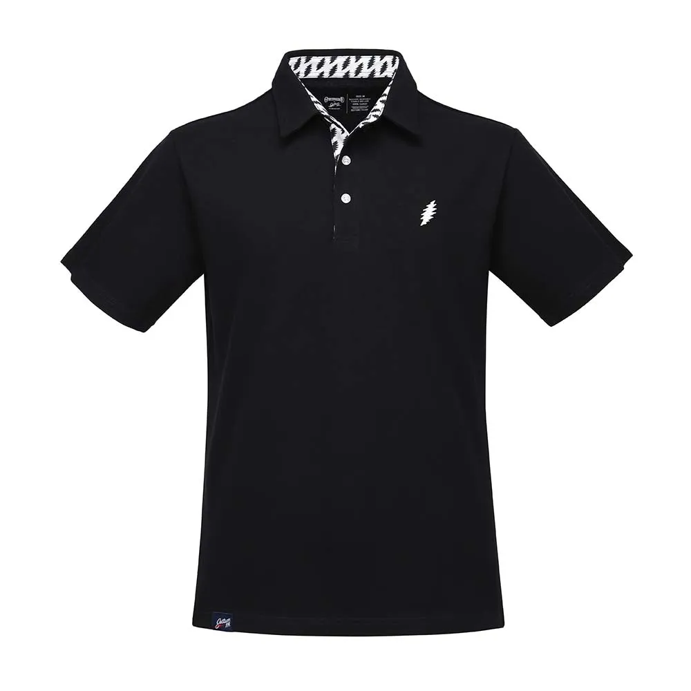 Grateful Dead | Pique Polo | Black Bolt