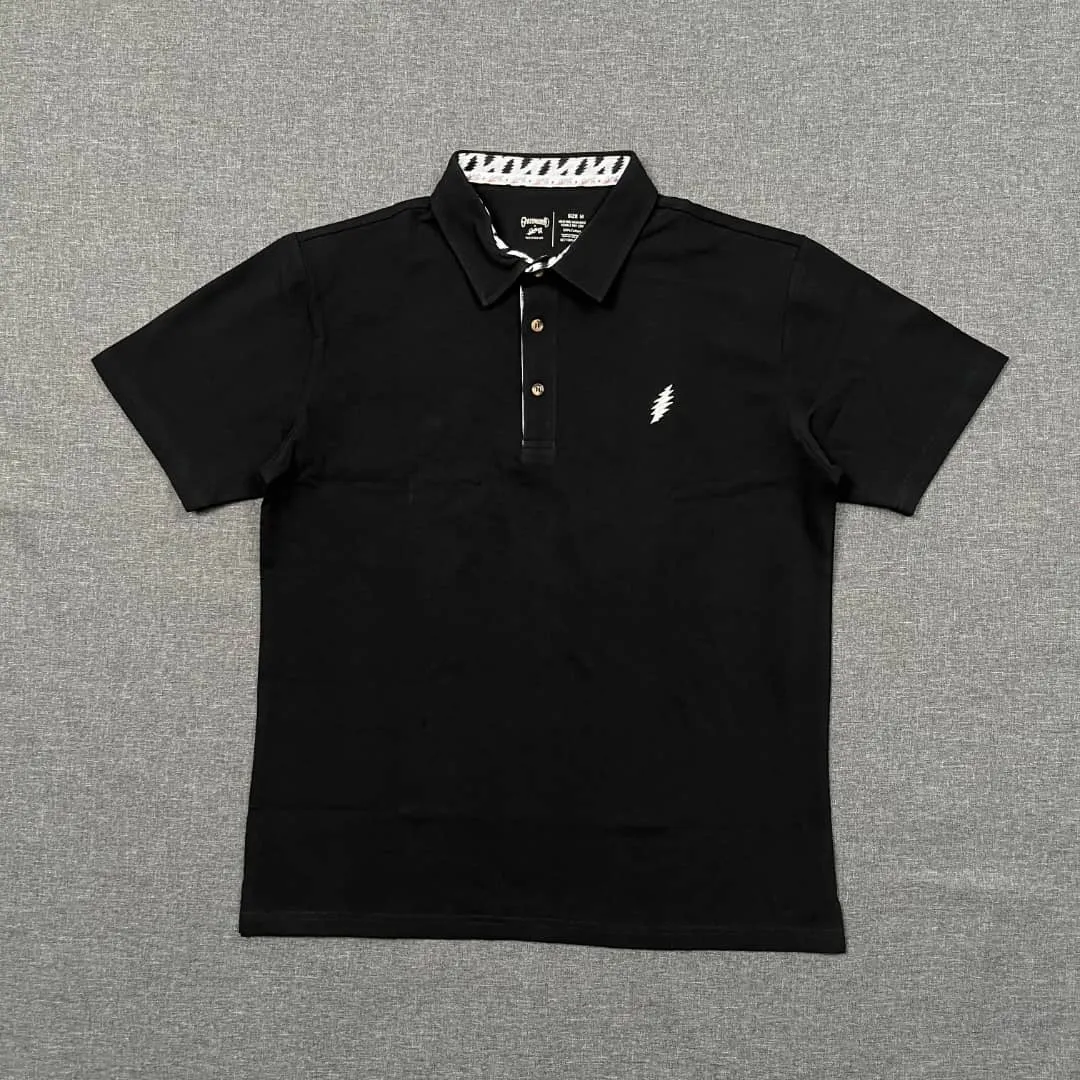 Grateful Dead | Pique Polo | Black Bolt