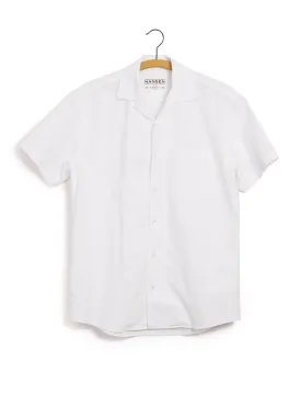 JONNY | Short Sleeve Shirt | White Dobby