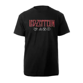 Led Zeppelin Logo & Symbols T-Shirt