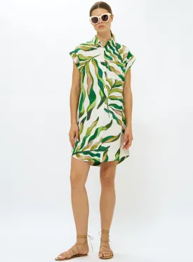 Shirt Mini Dress - Maldive Green