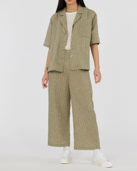 Virtuous Check Oversized Shirt - Olive